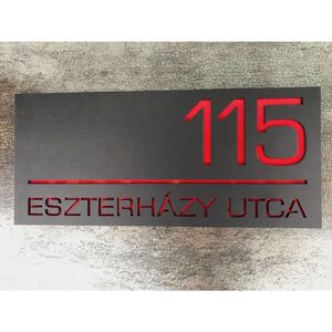 Nem Világító Házszámtábla Piros