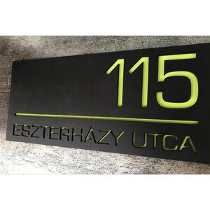 Nem Világító Házszámtábla Zöld