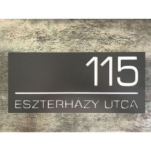Nem Világító Házszámtábla Fehér