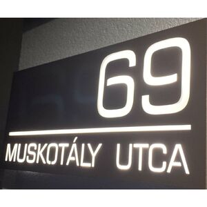 Világító Házszámtábla